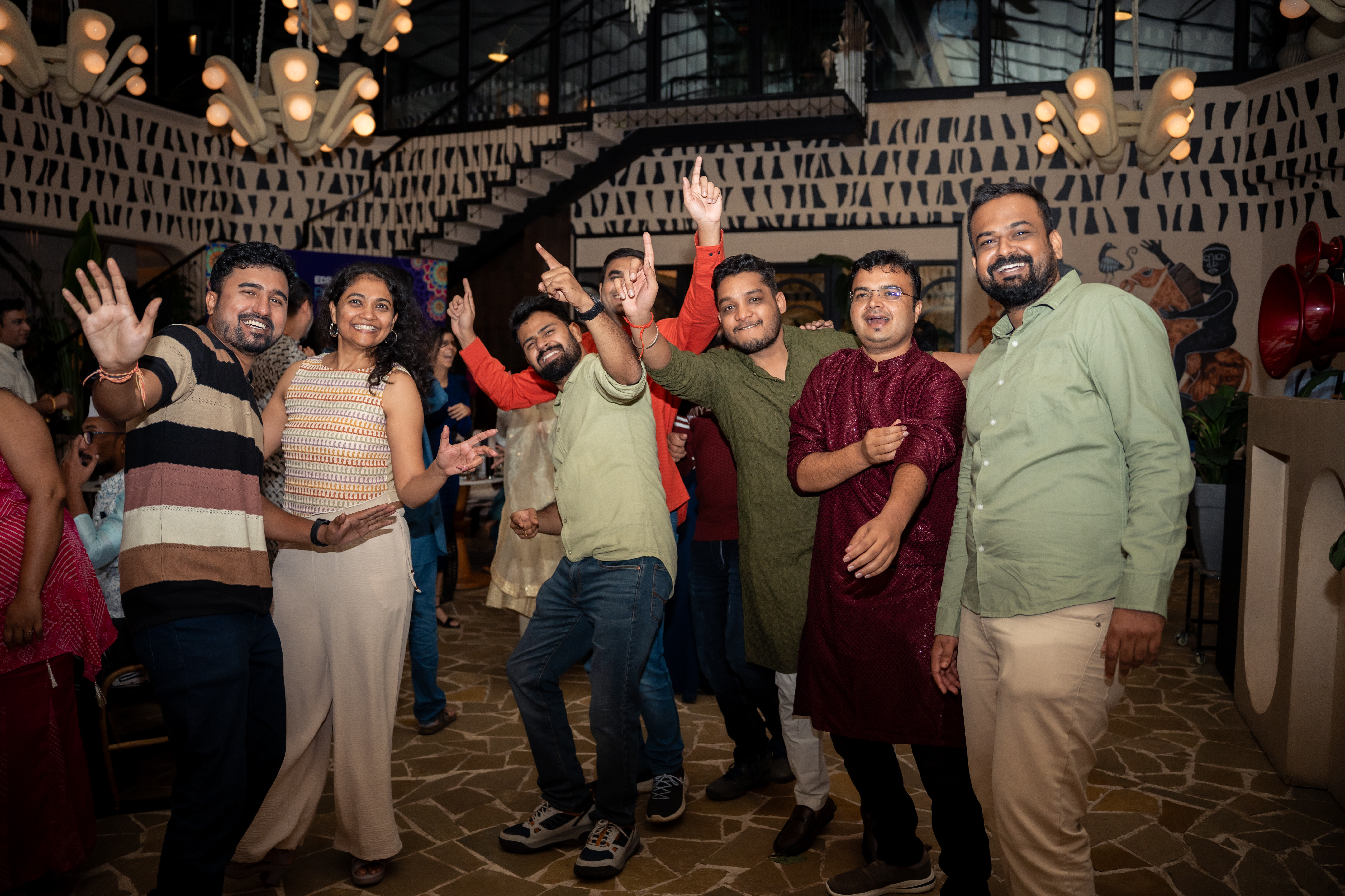 With my EDB colleagues @ Pune EOY Diwali event