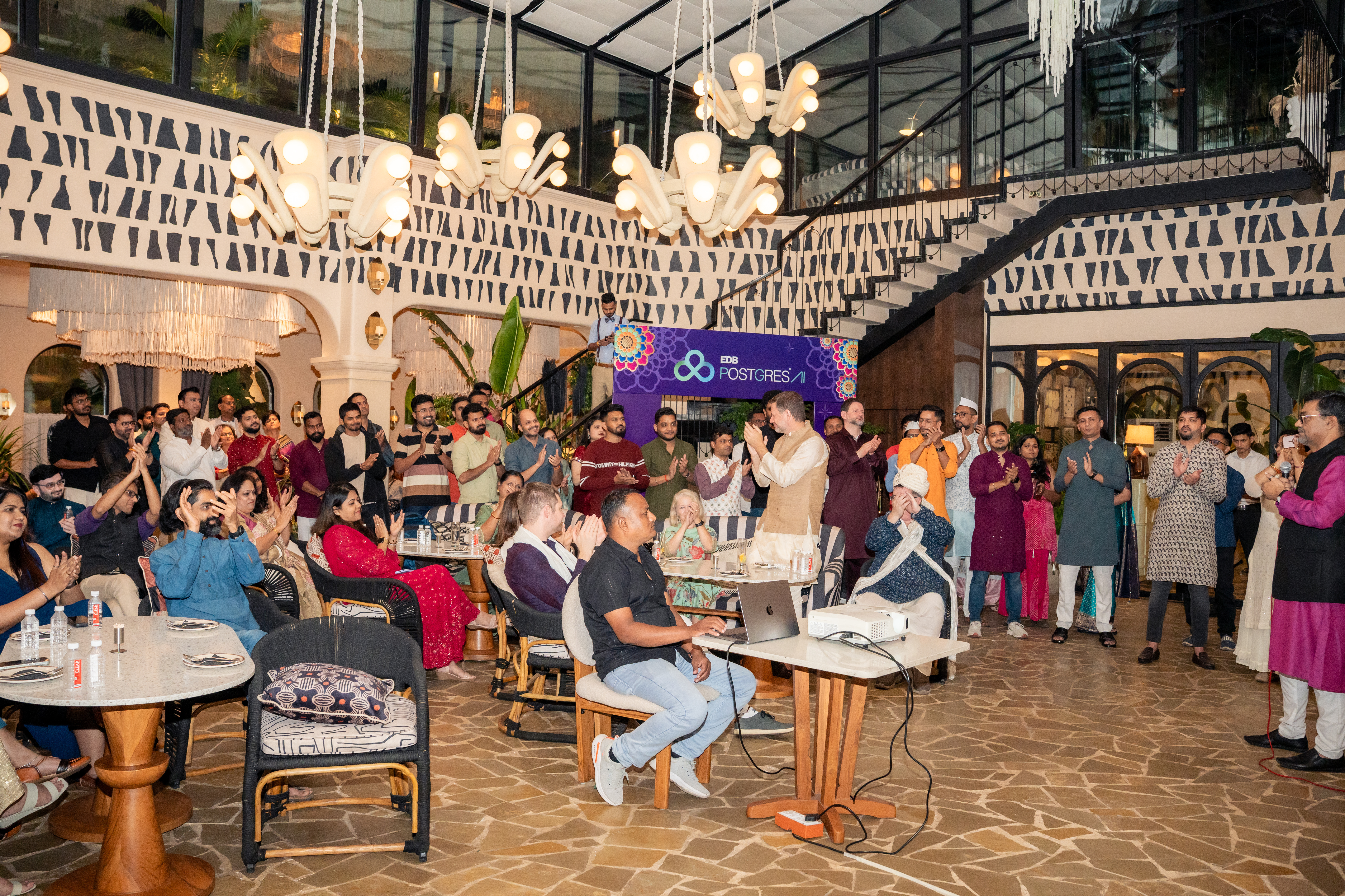 With my EDB colleagues @ Pune EOY Diwali event